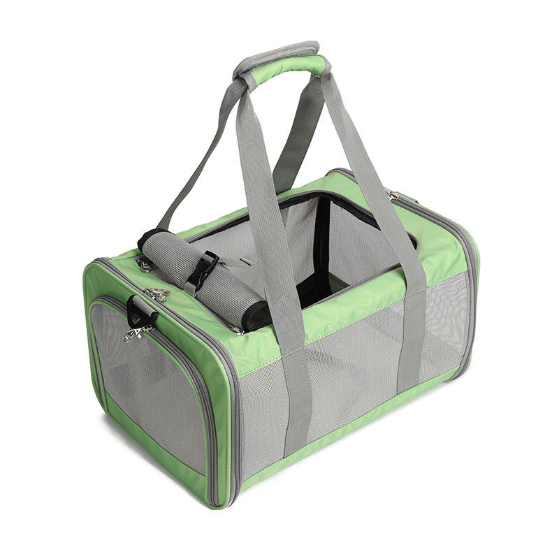 HappyNest™ Premium Soft-Sided Pet Carrier Bag - Breathable Mesh Travel Tote for Cats & Small Dogs