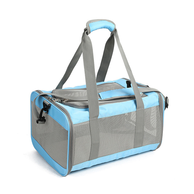 HappyNest™ Premium Soft-Sided Pet Carrier Bag - Breathable Mesh Travel Tote for Cats & Small Dogs