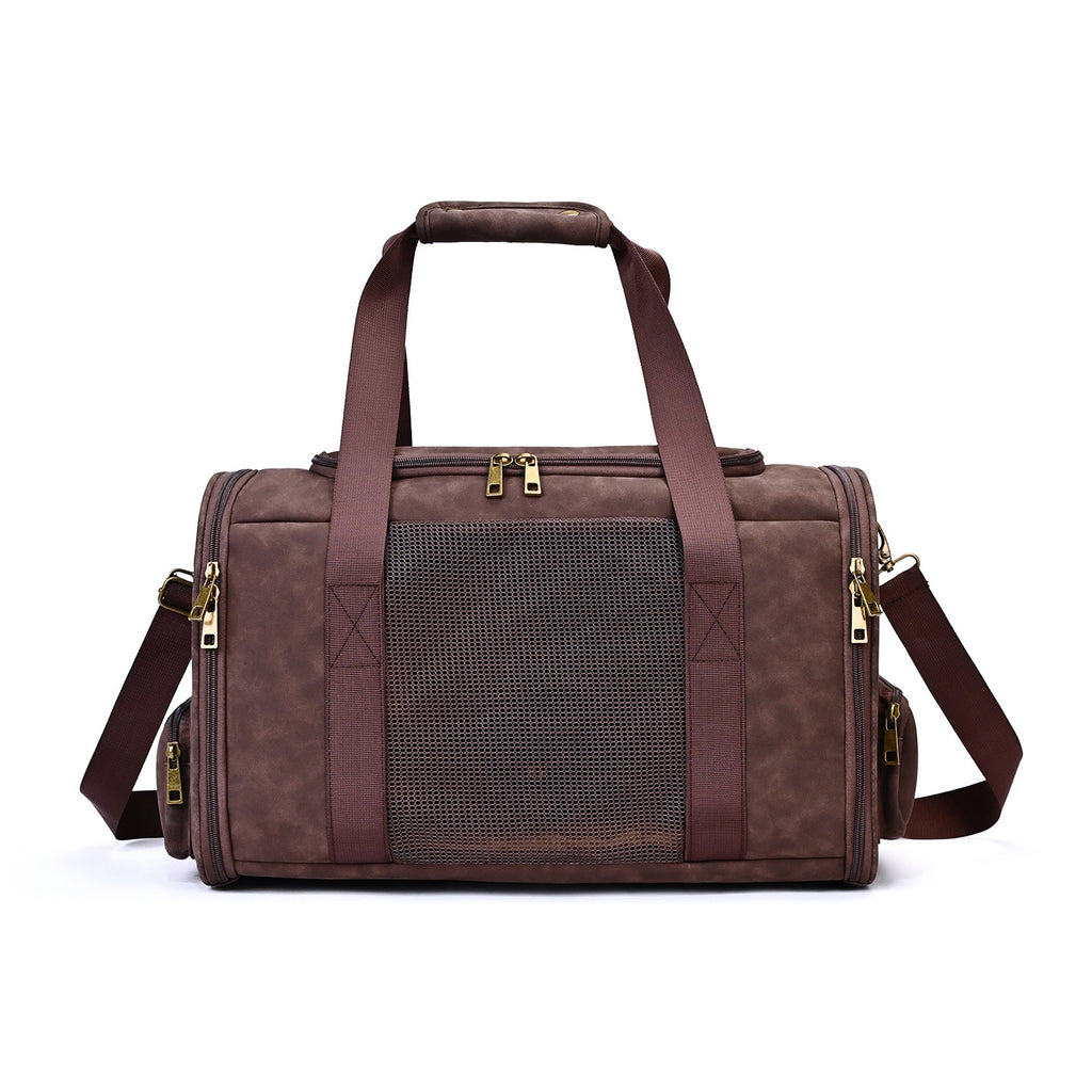 HappyNest™ Premium Suede Pet Carrier Bag - Soft-Sided Airline Approved Pet Travel Carrier