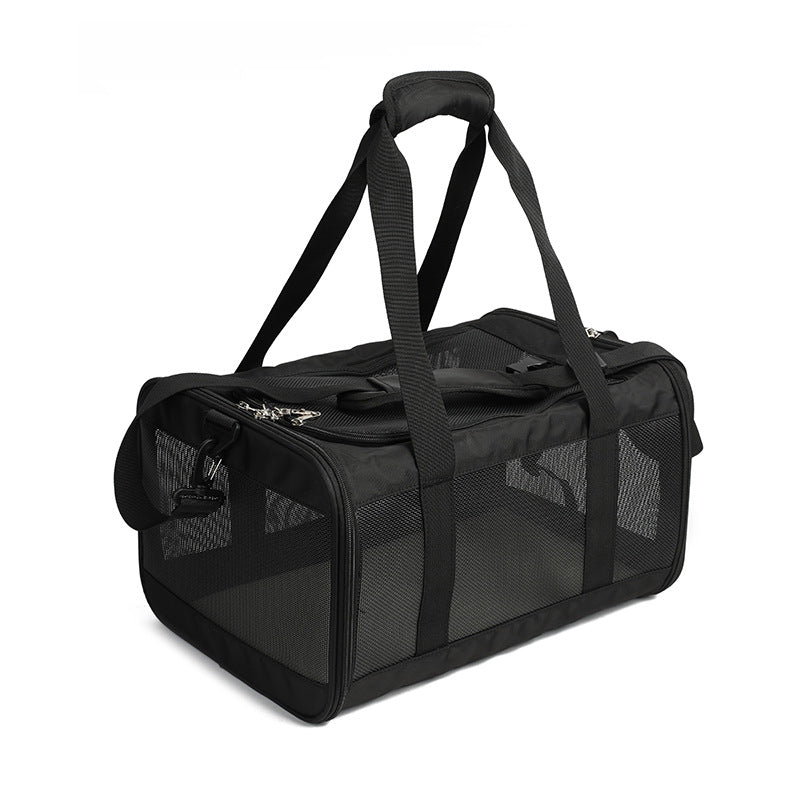 HappyNest™ Premium Soft-Sided Pet Carrier Bag - Breathable Mesh Travel Tote for Cats & Small Dogs