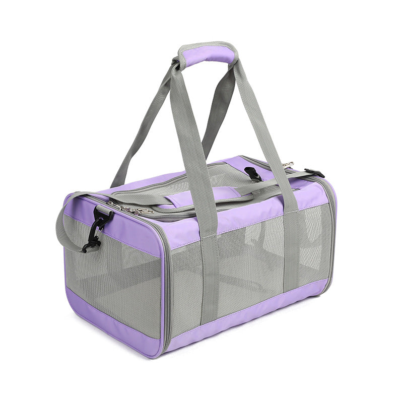 HappyNest™ Premium Soft-Sided Pet Carrier Bag - Breathable Mesh Travel Tote for Cats & Small Dogs