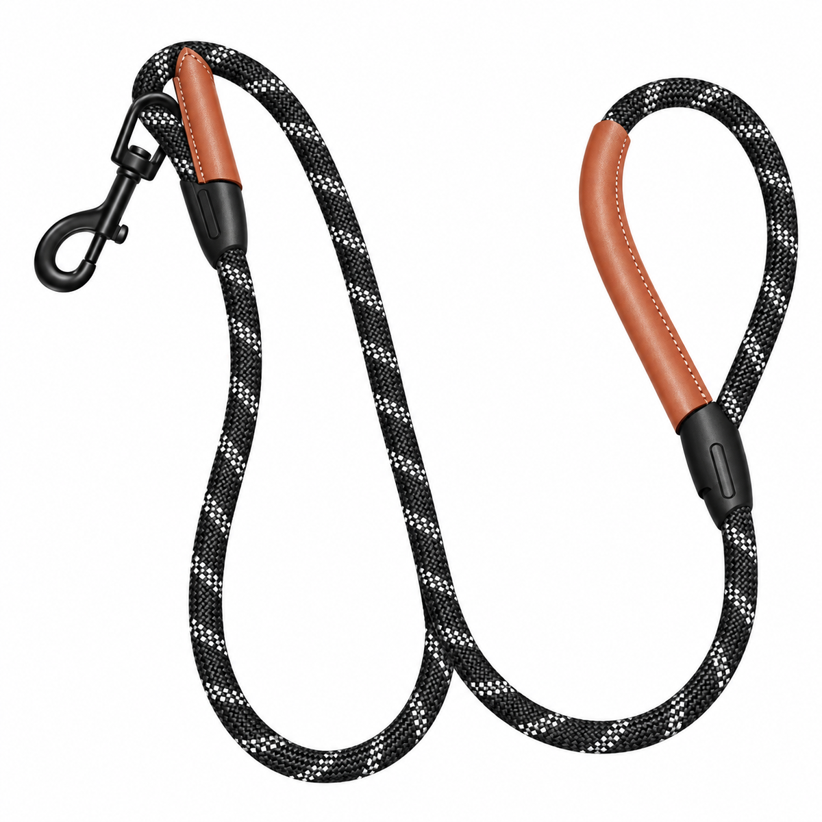 HappyNest™ Heavy-Duty Pet Walking Leash with Comfortable Hand Loop - 150cm Daily Traction (Braided Rope & PVC Styles)