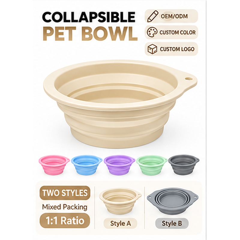 HappyNest™ Portable Collapsible Silicone Pet Bowl