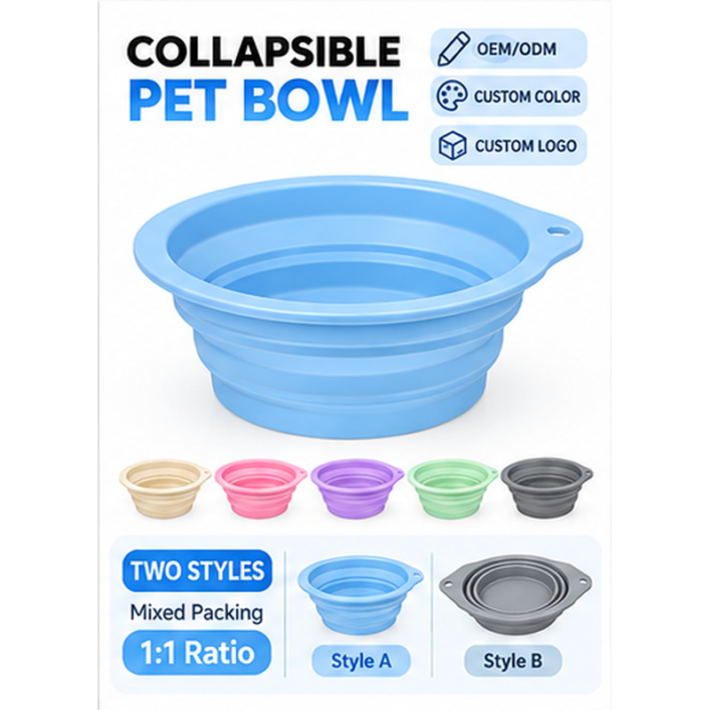 HappyNest™ Portable Collapsible Silicone Pet Bowl