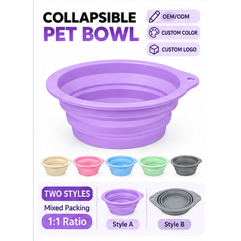 HappyNest™ Portable Collapsible Silicone Pet Bowl