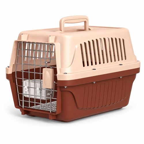 HappyNest™  Premium Pet Carrier – Spacious, Secure & Well-Ventilated Travel Crate for Cats and Small Dogs