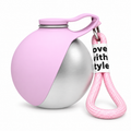 HappyNest™ Portable Pet Travel Water Bottle - 285ml 304 Stainless Steel Bottle with Foldable Food-Grade Silicone Bowl