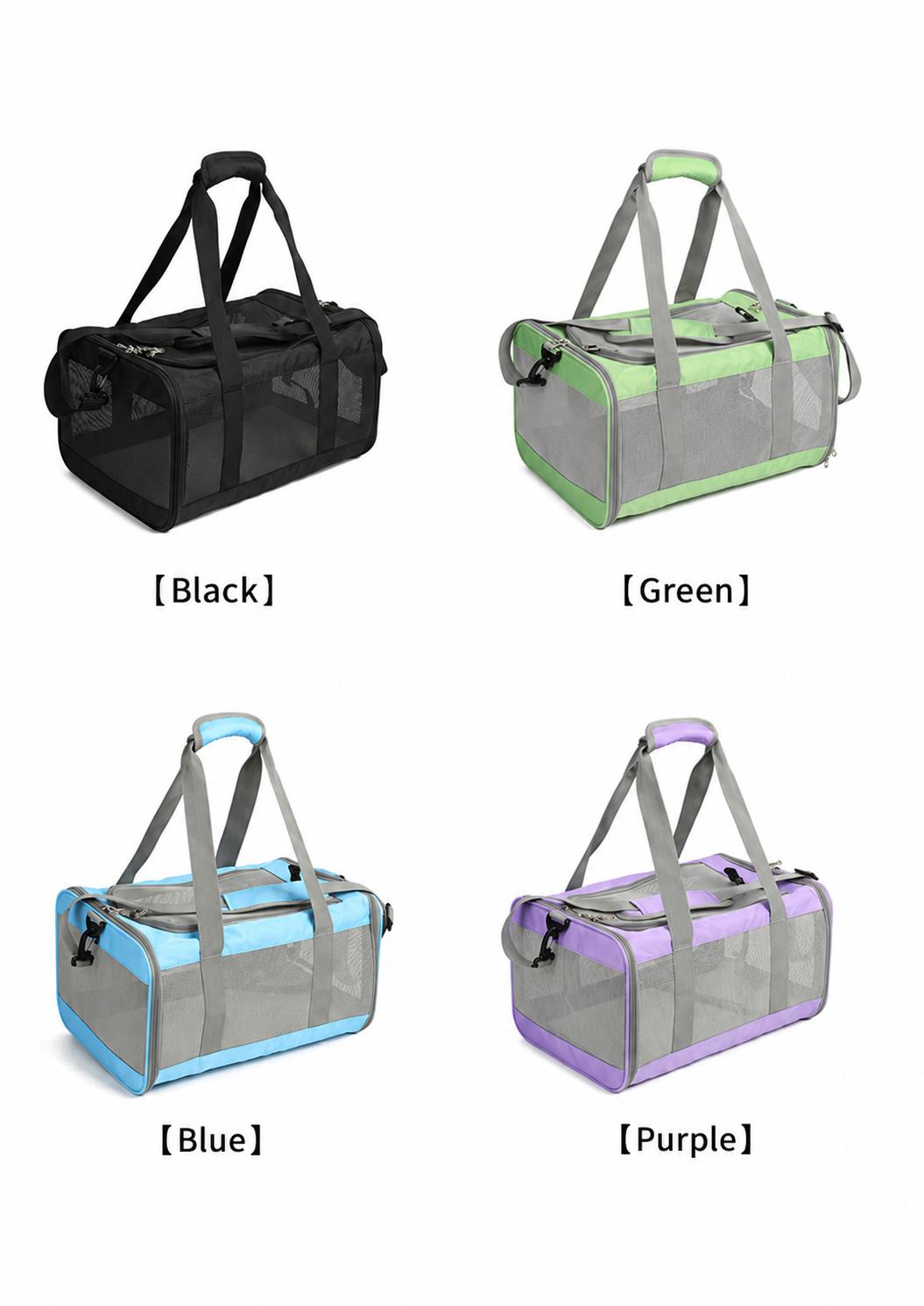 HappyNest™ Premium Soft-Sided Pet Carrier Bag - Breathable Mesh Travel Tote for Cats & Small Dogs