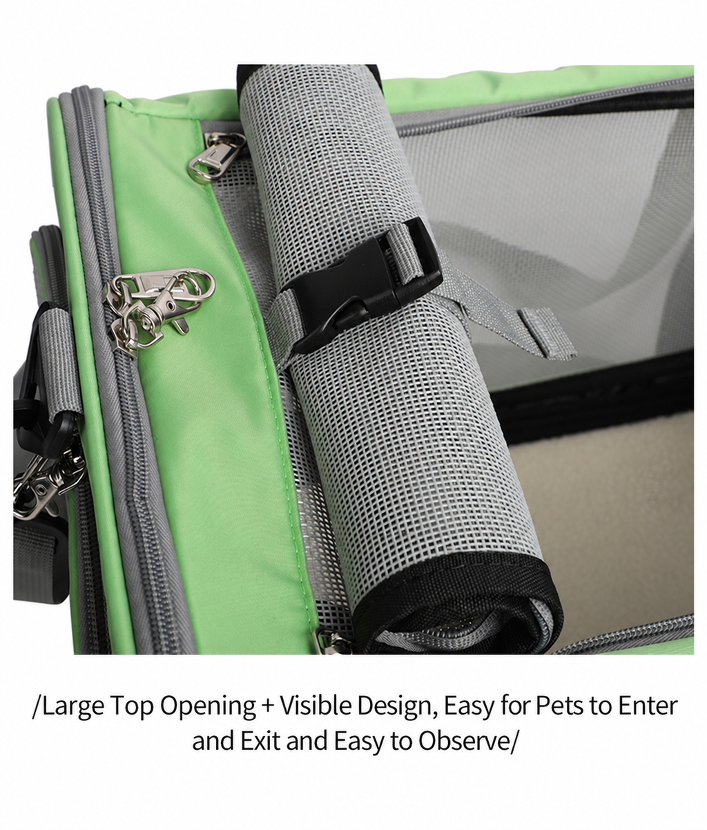 HappyNest™ Premium Soft-Sided Pet Carrier Bag - Breathable Mesh Travel Tote for Cats & Small Dogs