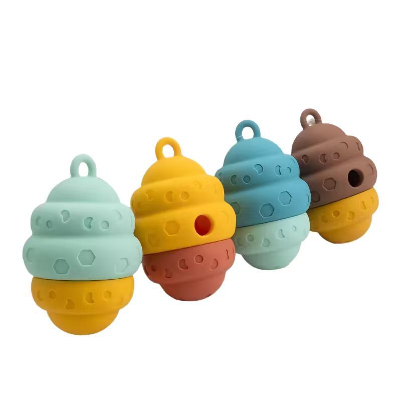 HappyNest™ Interactive Silicone Pet Slow Feeder Toy - Treat Dispensing Maze Puzzle Ball for Dogs & Cats